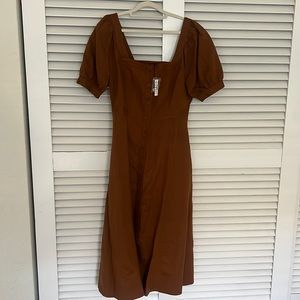 Madewell Caramel Classic one piece Dress， Brand new， Size 6